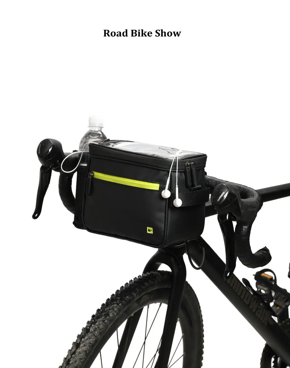 Велосипедная Передняя сумка Rhinowalk с сенсорным экраном, 7 дюймов, сумка для телефона на руль, водонепроницаемая, электрическая, складная, для велосипеда, 4,5 л, сумка для камеры, сумочка