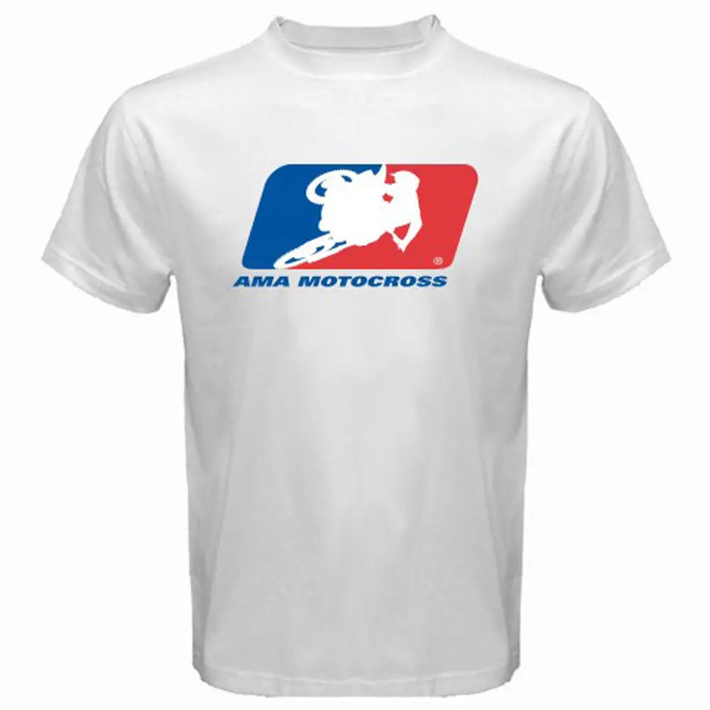 

Summer 2018 New AMA Logo Men's White T-Shirt Size S M L XL 2XL 3XL Short Sleeves Cotton Tops Shirts Men Casual T-shirt
