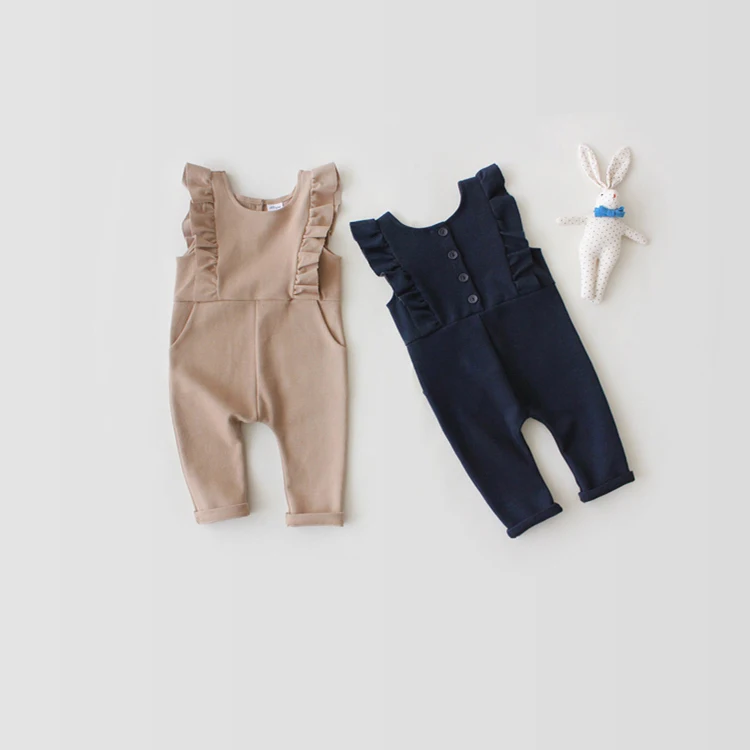 

2017 2pcs/lot New Fashion Spring Summer Lovely Baby Overalls Newborn Children Cute Lovely Rompers Infant Clothes Kids Jumpsuit
