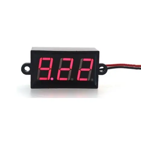 

0.28" Waterproof DC Digital Voltmeter Panel Mount LED Voltage meter 3.50~30V Red