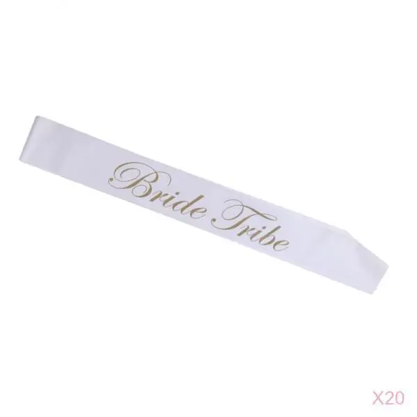 Pack of 20/Set Bride Tribe Sash Wedding Sash Hen Night Bachelorette Party Decor 78 x 10 cm