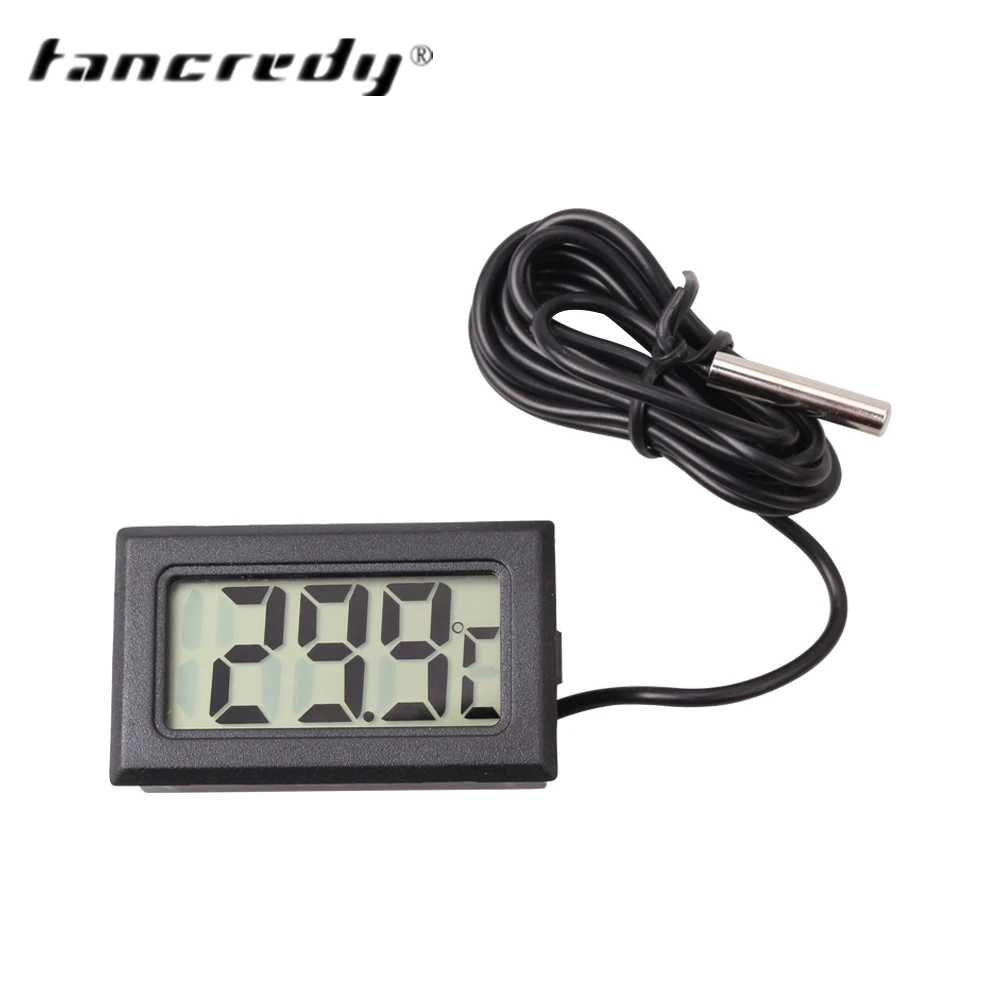 

LCD Digital Thermometer With Waterproof Probe Sensor Widely Use Outdoor Thermometer Fish Tank Water Temperature Car Accessories