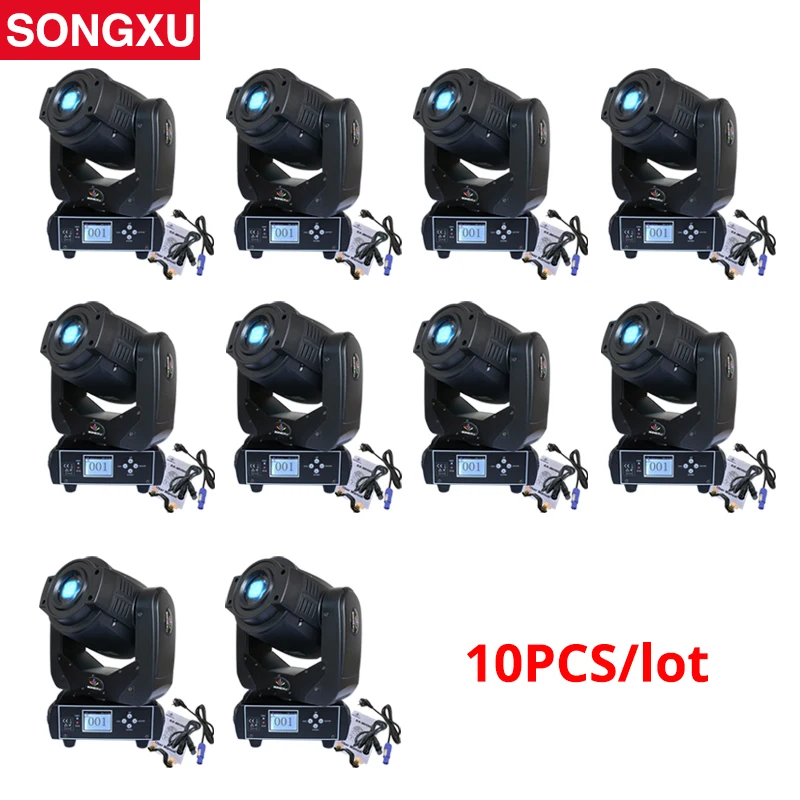 SONGXU 10 шт./лот 90 Вт LED Moving Head Spot Stage Lighting 6/16DMX Channel Лидер продаж 3 Face Prism Led Light/SX-MH90 |