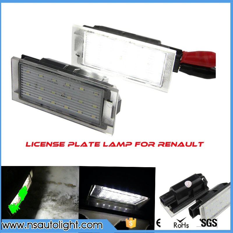 LED License plate light Number plate lamp for Renault Twingo II,Clio