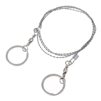 

Stainless Steel Rope Chain Saws Wood Tools Portable Gear Pocket Outdoor String Wire Saw Carbon Ring Scroll Travel Camping Hand