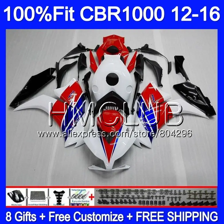 

Injection For HONDA CBR1000 RR 2012 2013 2014 2015 2016 74HM.22 CBR 1000RR 1000 RR CBR1000RR Red blue Hot 12 13 14 15 16 Fairing