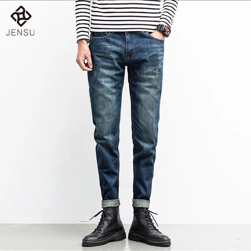 2017 Men Spring Harem Pencil Jeans Kanye Pants Trousers Vaqueros Hombre Men s Casual Fashion Slim