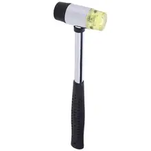 Ударопрочный резиновый молоток 10 ''черный Пластик покрытием Grip двойной резиновый молоток практические ручной установки инструмент защиты