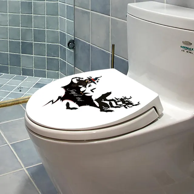 Halloween Toilet Seat Wall Sticker Adornment Removable Vinyl Wallpaper Window Living Room Home Halloween Decoration 15t Halloween Toilet Seat Wall Sticker Adornment Removable Vinyl Wallpaper Window Living Room Home Halloween Decoration 15t