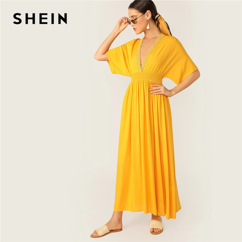plunging neckline summer dress