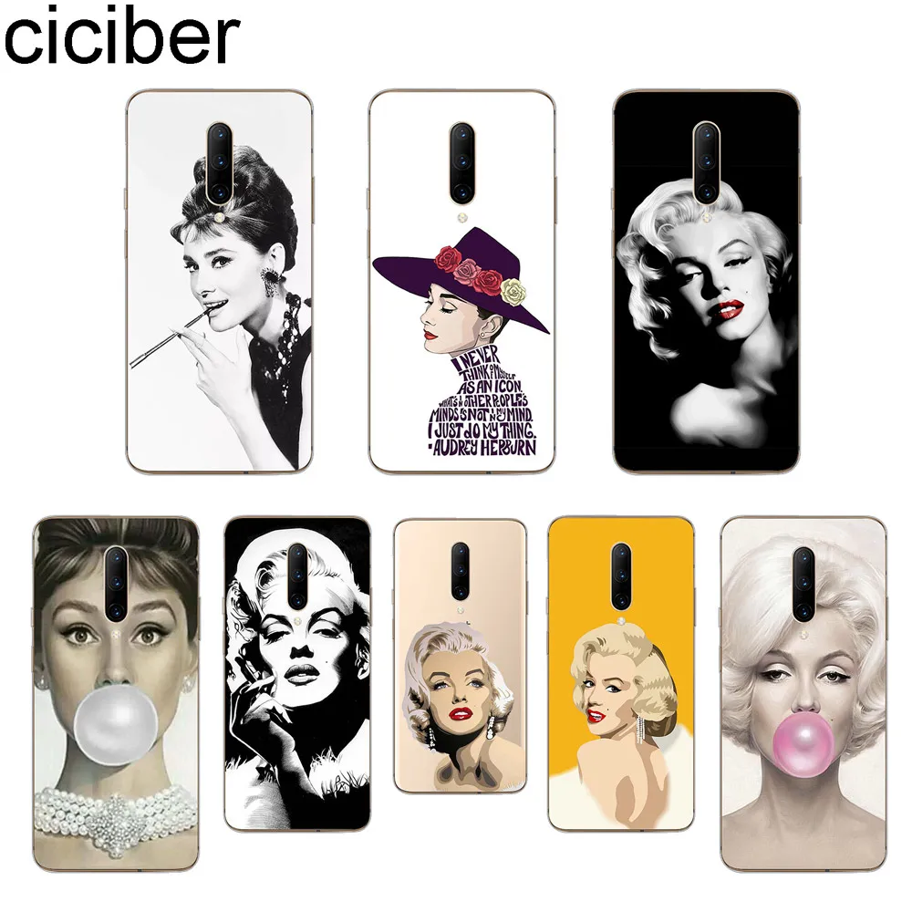 ciciber Monroe Hepburn Phone Case For font b Oneplus b font font b 7 b font