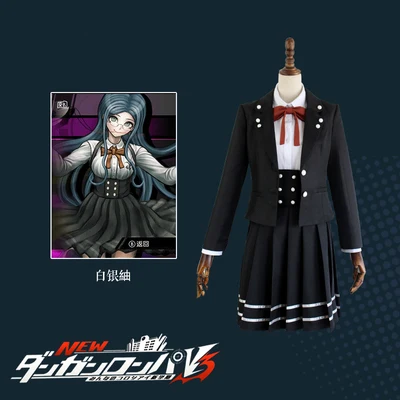 Игра Danganronpa V3 Killing Harmony Косплей Костюм Dangan Ronpa V3 каждый семестр Killing всех членов униформы - Цвет: Shirogane Tsumugi