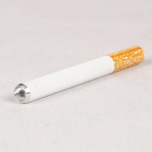 1/2 шт Портативные мини сигареты формы металлические аксессуары для курительной трубки табак кальян трубы Sniffer здоровья курительная подставка