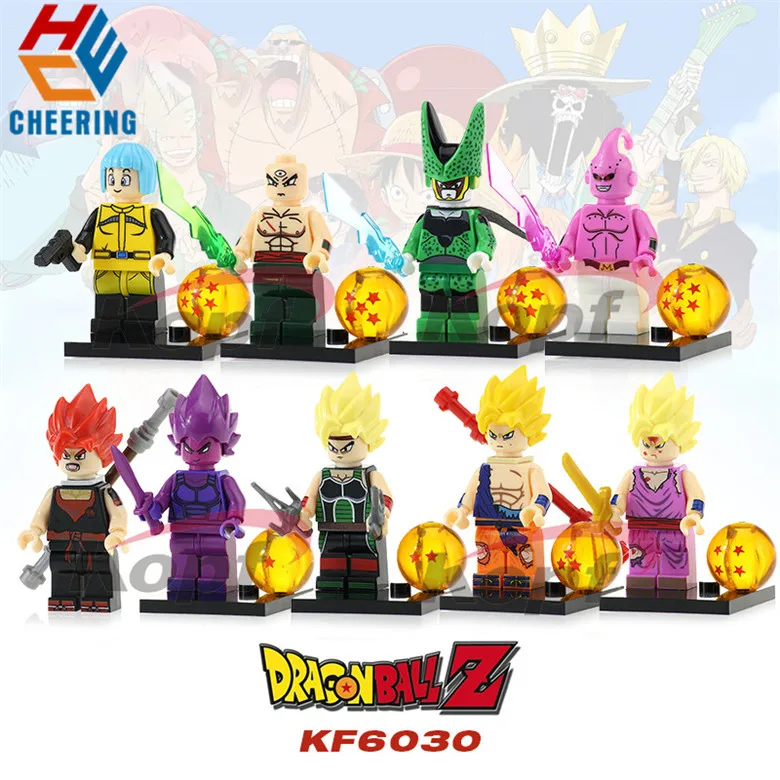 

Single Sale Building Blocks Dragon Ball Z Goku Vegeta Perfect Cell Majin Buu Gohan Figures Bricks Gift Toys For Children KF6030