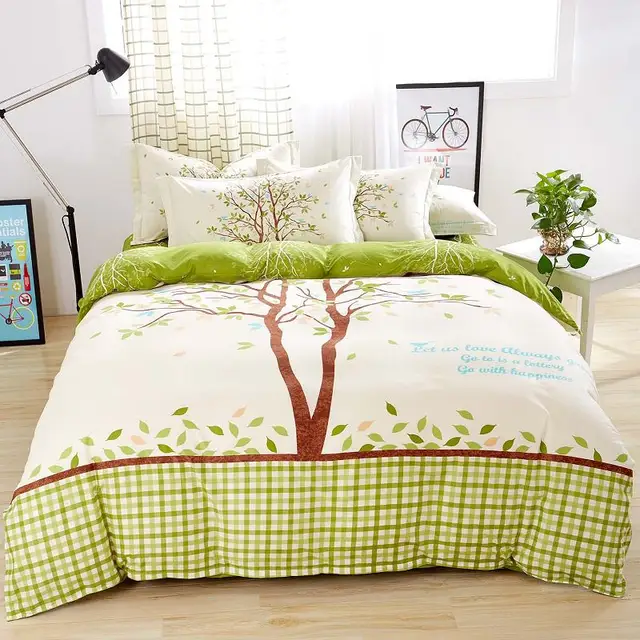 Dynamic Pattern Bedding Sets Green for Girls !! Comforter Kids/Adult
