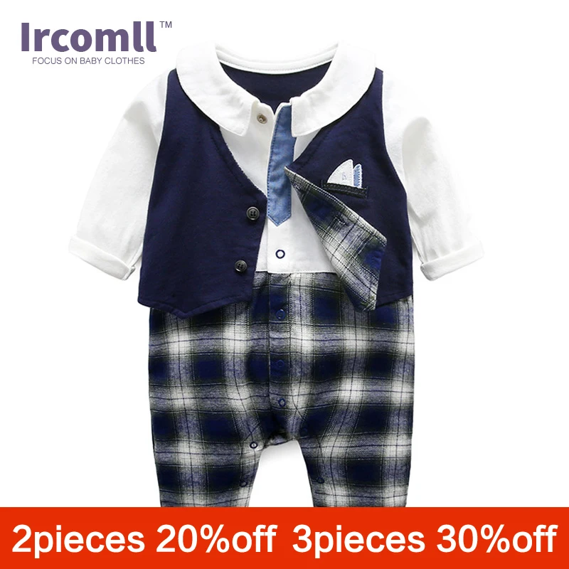 Ircomll 2018 de moda ropa de bebé niño de algodón corbata Caballero infantil niños pantalones recién nacido bebé mono bebé Bodie prendas de vestir exteriores Ircomll 2018 de moda ropa de bebé niño de algodón corbata Caballero infantil niños pantalones recién nacido bebé mono bebé Bodie prendas de vestir exteriores