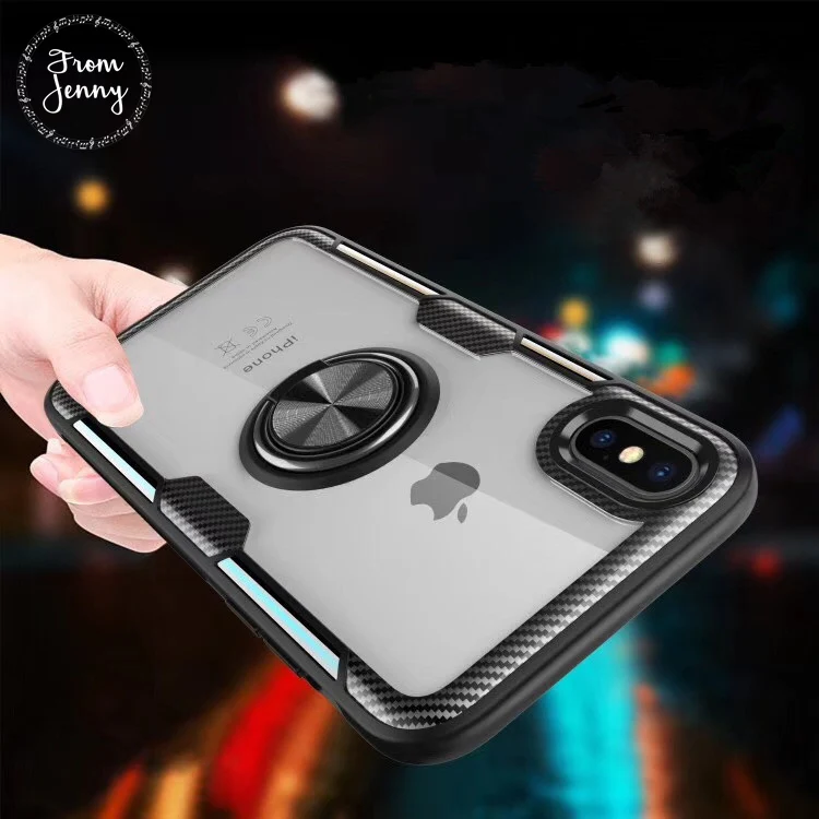 

3D Luxury Magnetic Case for iPhone X XR XS MAX phone Cover Cases for iphone 8 7 Plus 6 6S Plus transparent soft Shockproof case