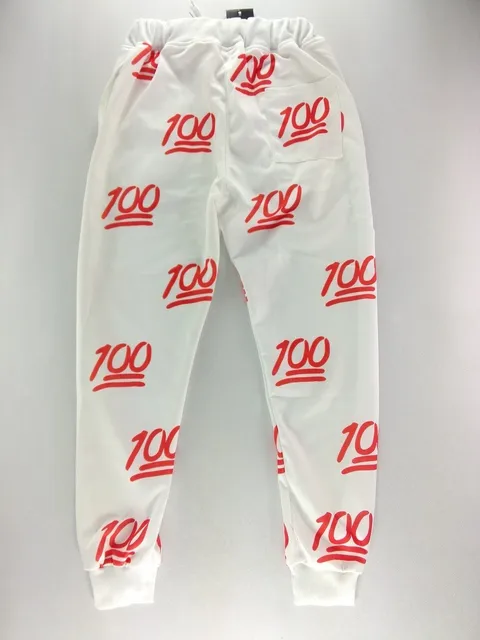 mens joggers 100 emoji outfit sweat pants hip hop pants men jogger set  women weed joggers - AliExpress