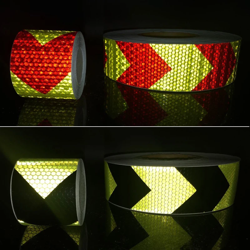 5cmx25m Reflective Safety Stickers Night Driving Waterproof Wide Reflective Stickers Warning Tape Bicycle Accessories