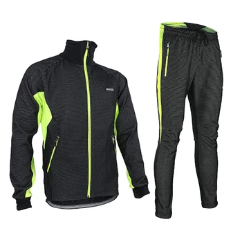 

Thermal Cycling Jacket Sets Winter Warm Bicycle Clothes Windproof Waterproof Soft Shell Coat Bike Cycling Sets Suits Clothing