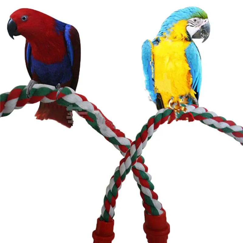 Красочные модные игрушки для попугая, декоративные игрушки для домашних животных, птица, попугай, стойка веревка, Cockatiel Parakeet Conure Cage Swing Perch Toy