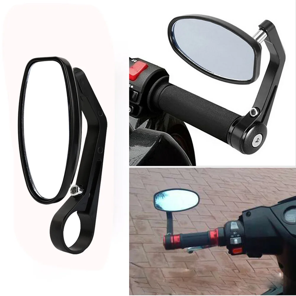 Top Quality Universal 1pair Rear Mirrors Motorcycle Handlebar Scooters