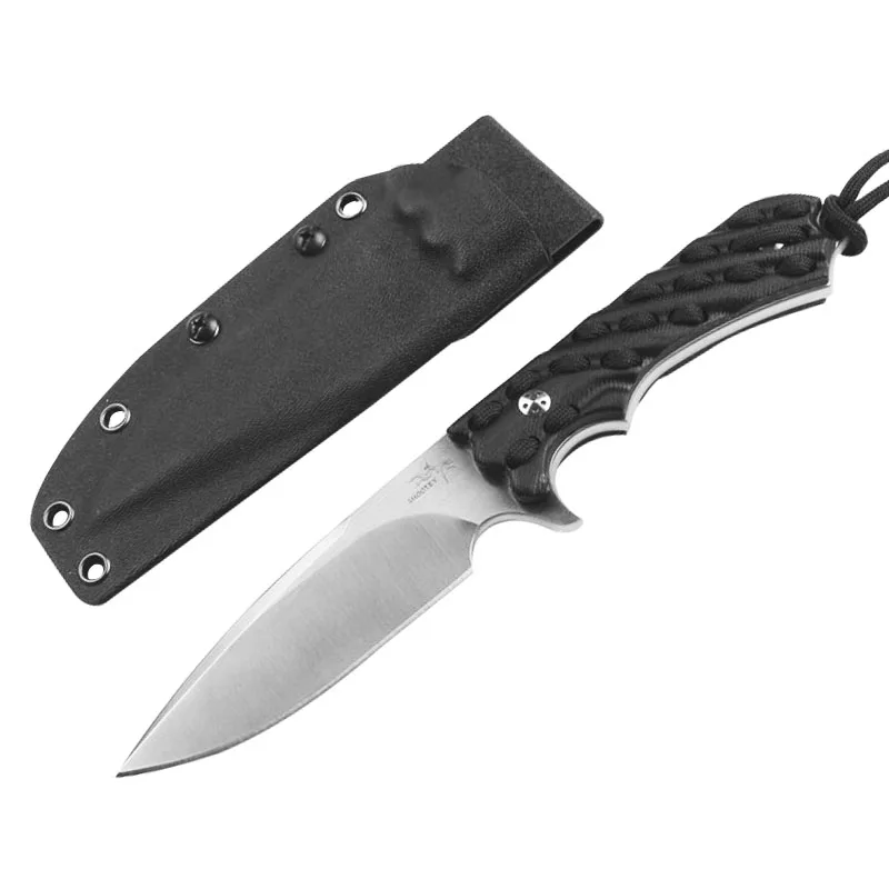 

ToughKeng Outdoor Professional 7Cr17Mov Steel Fixed Blade Knife CNC G10 Handle Military Utility Survival Knives