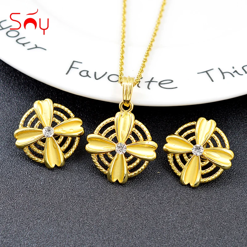 Sunny Jewelry классический набор украшений для женщин серьги ожерелье кулон хит продаж