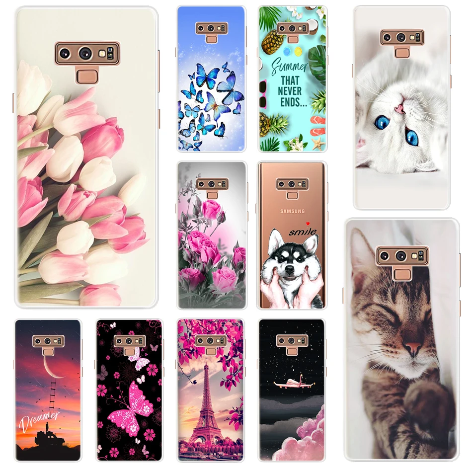 360 Custodia Protettiva Completa Per Samsung Note 9 Custodia Cat Floreale Custodia Morbida In Silicone Cover Posteriore Per Samsung Galaxy Note 9 Note