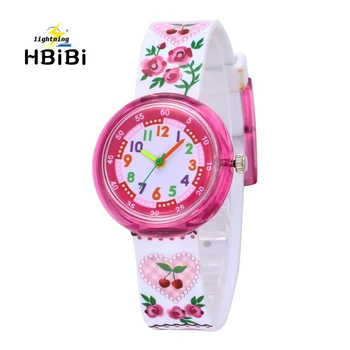 

Cartoon dog children digital electronic toy flower watch kids girls boys students sports clock child watches quartz wristwatches