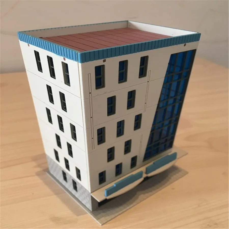 2 шт./лот модель 1:150 N Scale пластиковое цветное здание для конструкции поезда