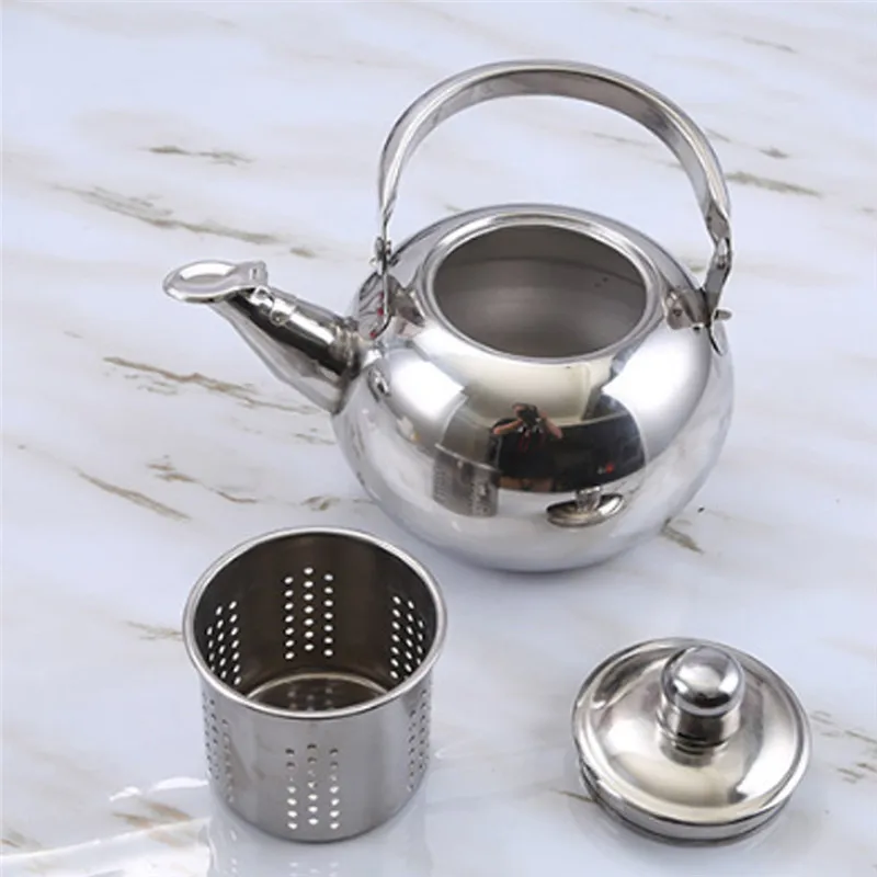 Чайник из нержавеющей стали с чайное ситечко, заварник большой емкости чайный набор кунг-фу чайная посуда наборы для дома чайник с чайным фильтром