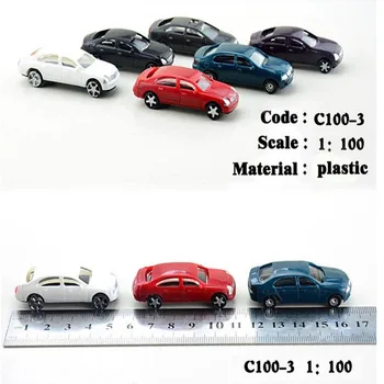 

1:100 Scale Model Railway Car Miniature Toy Car For Train Scenery Building Road Landscape Sand Table Diorama Layout Plastic