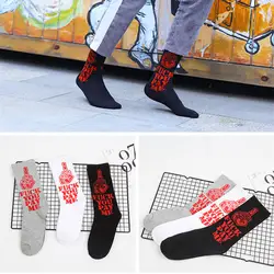 2018 модный бренд качество днем смешной Для мужчин носки 3 Цвета носки Для мужчин хлопок Calcetines Largos Hombre скейтборд носки