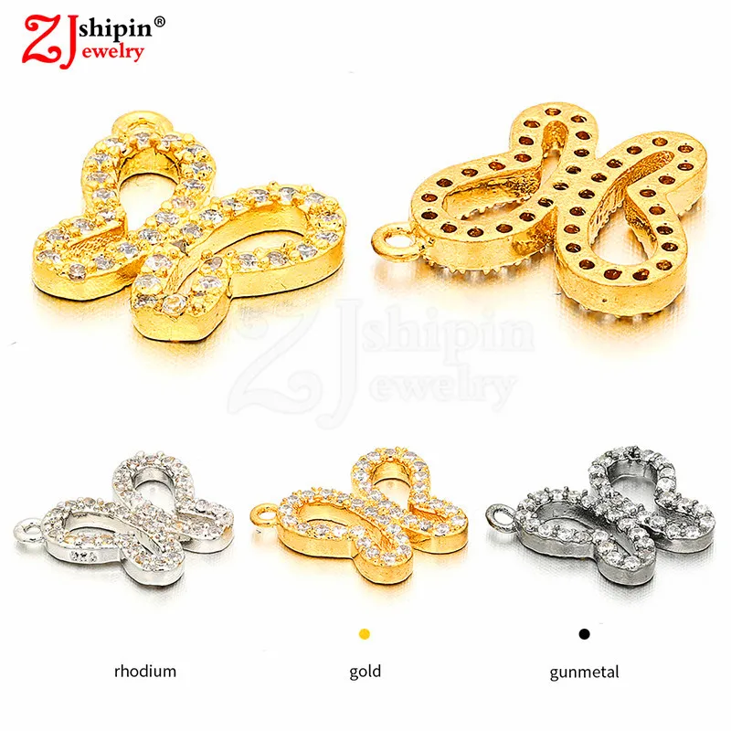 

2018 shion Butterfly Mosaic Cubic Zirconia CZ Necklace Pendant DIY Accessories Accessories Bracelet Necklace Earrings Making