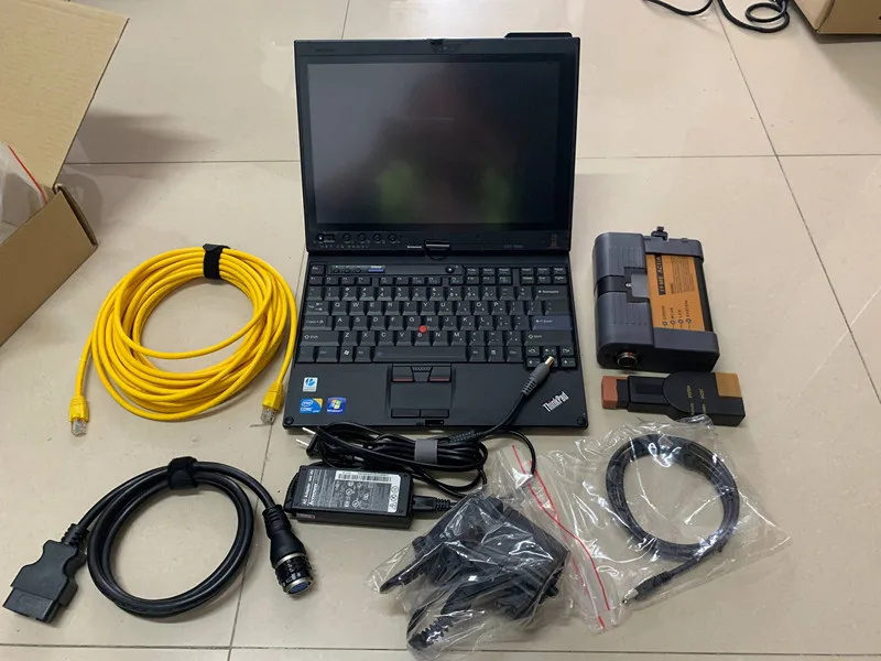  Para BMW ICOM A2 B C con software hdd 201907 v instalado en ordenador portátil x201t tableta i7 cpu