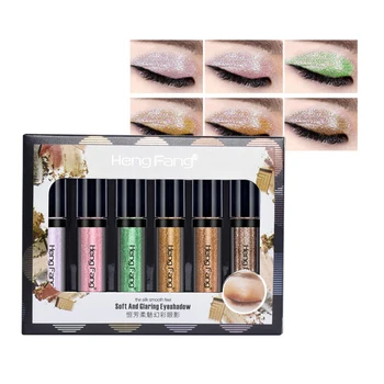 

Soft And Glaring Eyeshadow 6 Colors Liquid Eye shadow 1.7gX6 Beauty Eyes Makeup Brand HengFang