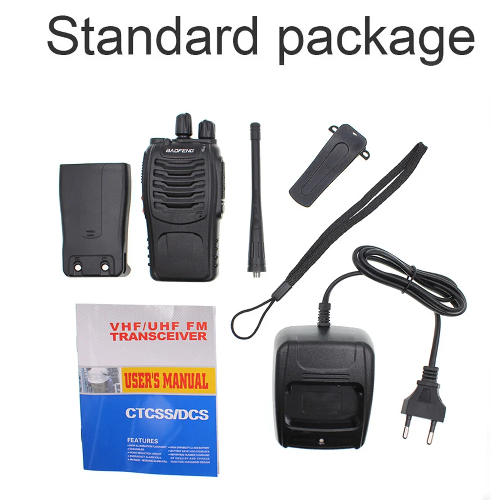 10PCS Baofeng BF-888S 5W Portable Radio UHF 400-470MHz Transceiver 888S Handheld Walkie Talkie + USB Cable 6