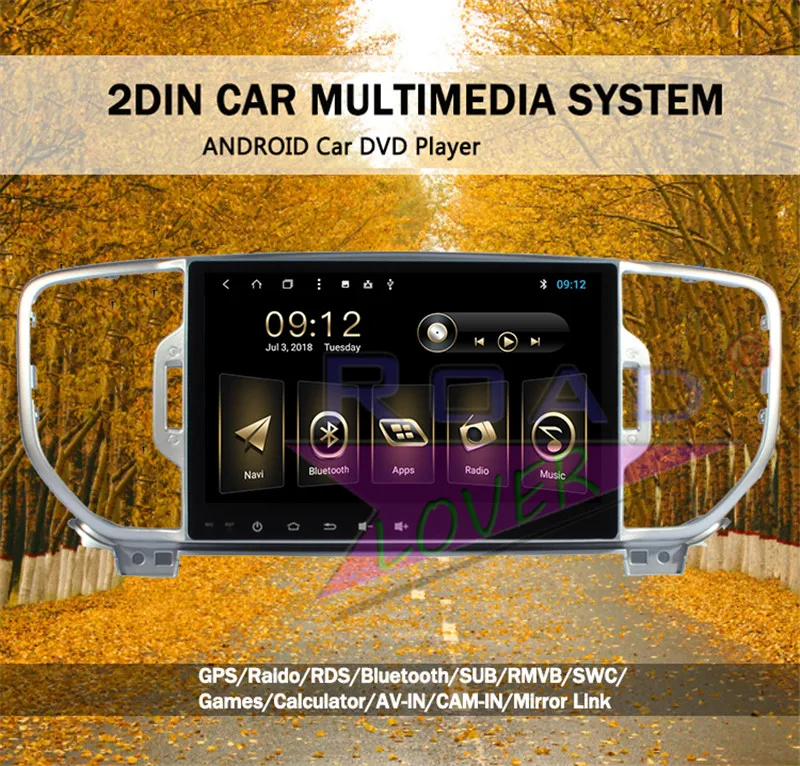 Excellent Roadlover Android 8.1 Car Multimedia Player Radio For KIA SportageR 2015 Stereo GPS Navigation Autoradio Magnitol 2 Din NO DVD 12