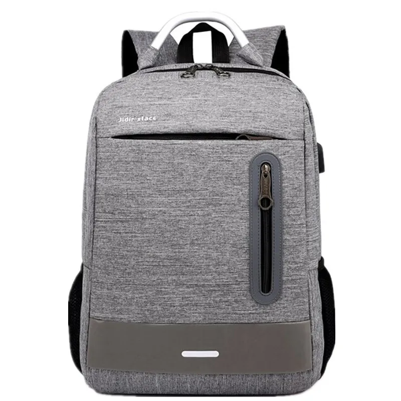 

Emarald 2018 New Fashion Anti Theft Waterproof Man Backpack Solid Color Casual Zipper Soft Handle Computer Backpacks