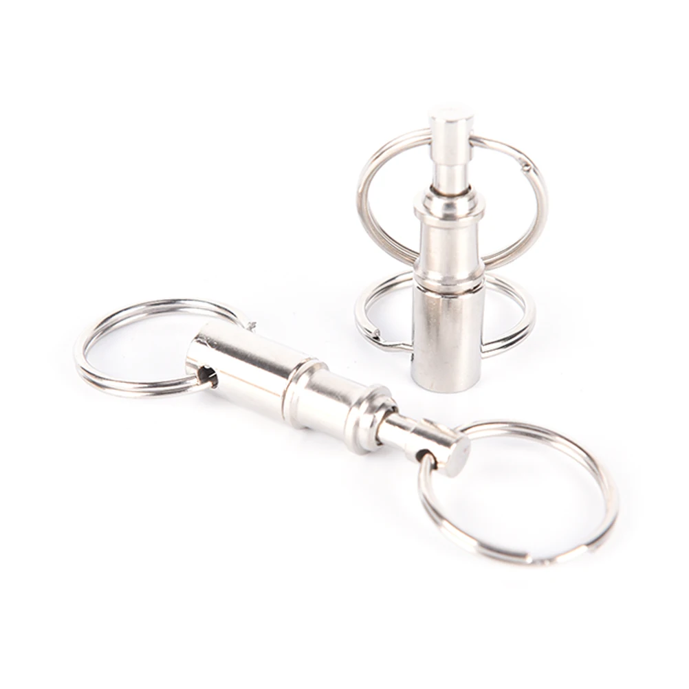 

3/5pcs Convenient Detachable Removable Pull Apart Quick Release Keychain Key Rings Snap Lock Holder