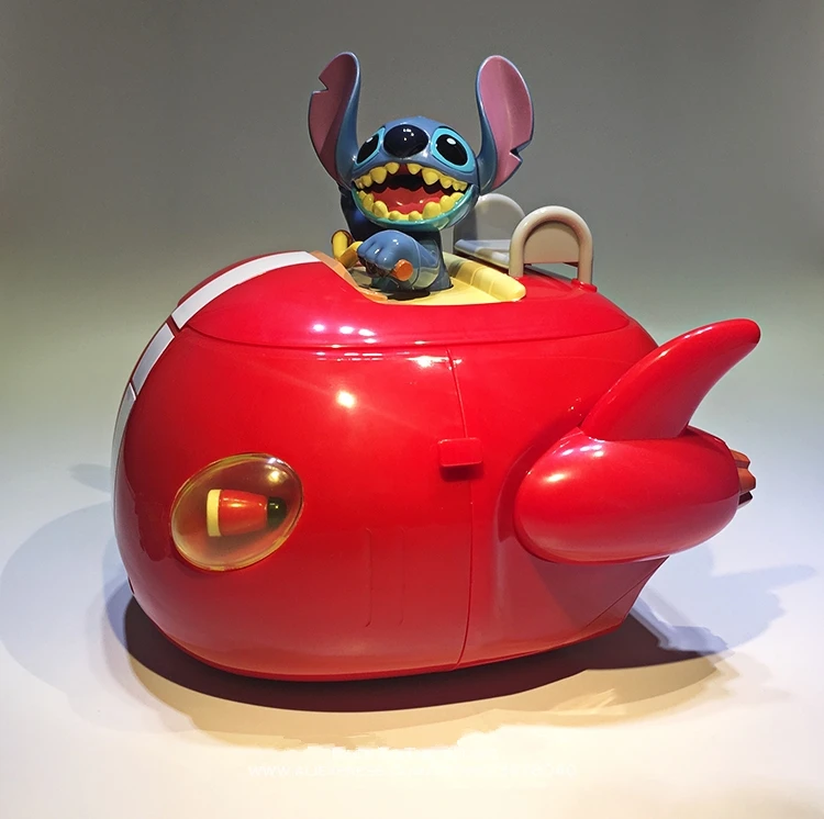10 Off ディズニーリロ スティッチ宇宙船収納ボックス センチメートルアクションフィギュアアニメの装飾コレクション置物玩具モデルギフト Bzomfu