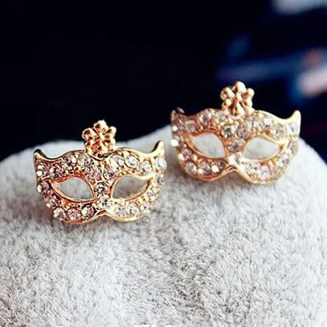 Sveglio Di Cristallo Del Rhinestone di Stile Della Boemia Maschera Anello 8RD153 Sveglio Di Cristallo Del Rhinestone di Stile Della Boemia Maschera Anello 8RD153