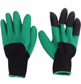 

Household Gloves Latex Builders Garden Genie Gloves with Plastic Claws Digging Planting Gardening Work Glove Household