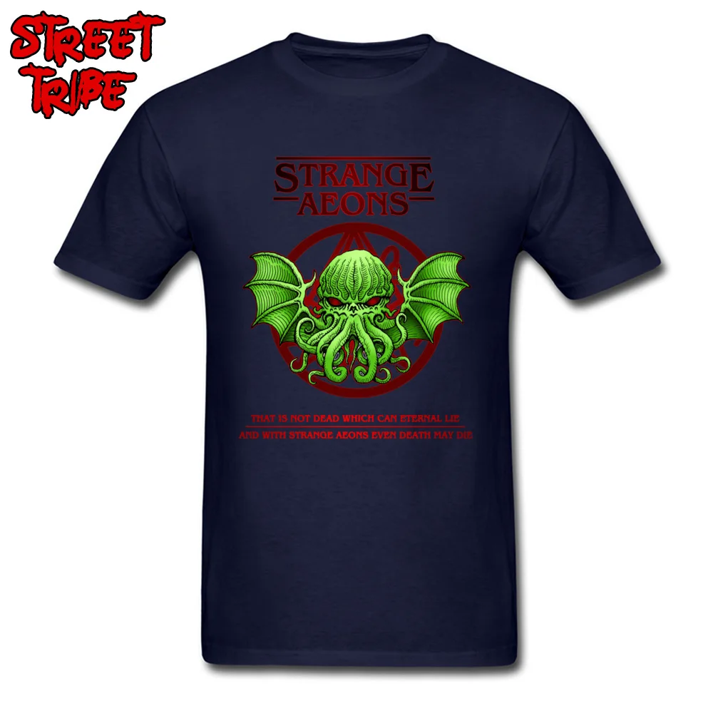Tees call of cthulhu Tee Shirt Summer/Autumn Company Casual Short Sleeve 100% Cotton Round Collar Men T Shirts Casual call of cthulhu navy