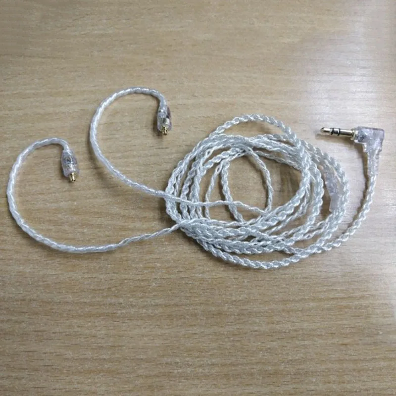 1,2 м Trasparente Lamina D'Argento Filo Mmcx Connettore