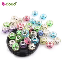 Пластиковые красочные прозрачные бусины для волос для вязания крючком плетения волос 50 шт до 100 шт./пакет дредлок косы клипсы для волос