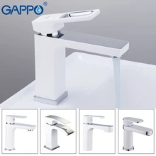 GAPPO смесители для раковины, белый латунный кран для ванной, кран для раковины, смеситель для воды, кран для раковины