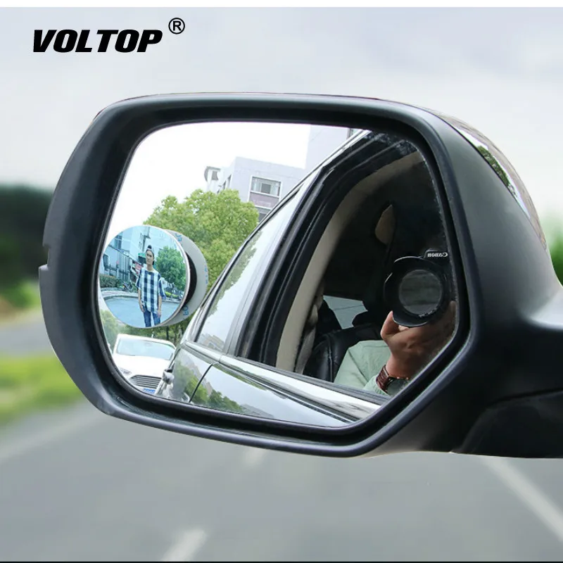 

2pcs HD 360 Degree Wide Angle Adjustable Car Rear View Convex Mirror Auto Rearview Mirror Vehicle Blind Spot Rimless Mirrors 4.5