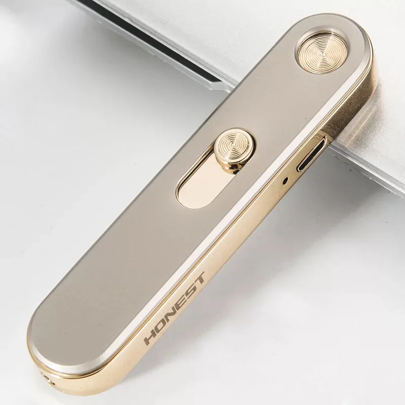 2018 Новый USB зарядки прикуривателя с ветрозащитной Запальные средства для мангала Непламено Электронная зажигалка для мужчин